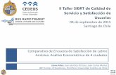 ALC-BRT - Jaime Allen - Comparativo de Encuestas de Satisfacción de Latino América: Análisis Econométrico de 4 Ciudades