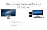 Diferencias entre mac y pc