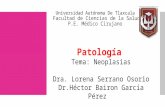 Neoplasias Dra.Lorena Serrano Osorio Dr.Héctor Bairon García Pérez