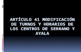 Artículo 41 en los centros de El Corte Inglés de Serrano y Ayala.