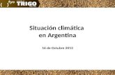 Situación climática en Argentina al 16/10/2013