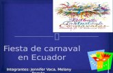 Fiesta de carnaval en Ecuador UPEPS