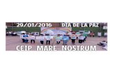 Día de la Paz CEIP MARE NOSTRUM Cartagena 29/01/2016