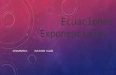 Ecuaciones exponenciales