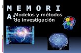 Memoria: Modelo y métodos de investigación