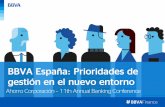 BBVA España: Prioridades de gestión en el nuevo entorno