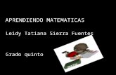 Aprendiendo matematicas tatiana sierra