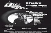 III Festival Aragón Negro - 14 al 31 de Enero 2016
