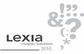 LEXIA Insights Solutions 2016 - Credenciales corporativas