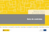 Guía de Contratos. Servicio Público de Empleo Estatal. Actualizada a Enero 2017.
