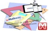 Resolución de evaluación de funciones con mathway