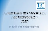 Nuevo horario de consulta 2017