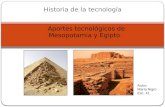 técnicas y materiales constructivos de Egipto y Mesopotamia