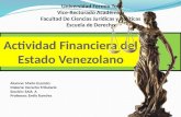 Actividad financiera del Estado Venezolano