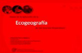 Presentación 1 - Bases de la Ecogeografía