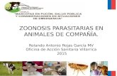 Zoonosis parasitarias animales de compañía. Pucón 2015