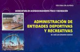 Administración de entidades deportivas y recreativas 1 a sesión: José Luis Cervantes Guzmán