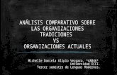 Organizaciones Tradicionales y Organizaciones Actuales.