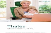 Ficha técnica de la silla ergonómica para oficina Thales