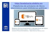 eBiblio Andalucía, el nuevo servicio de préstamo online de libros electrónicos de las bibliotecas públicas: Balance de funcionamiento y perspectivas de futuro