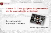 2. grupos exponentes de la sociología criminal