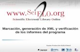 Marcación, generación de XML y verificación de los informes del programa - Equipo Producción SciELO Brasil