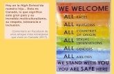 Tolerancia, inclusión y respeto a la diversidad en una escuela canadiense