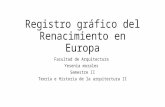 Registro gráfico del renacimiento en europa