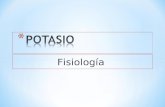 Fisiopatología del potasio