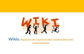 Wikis como espacios colaborativos