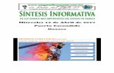 Sintesis informativa 12 de abril de 2017