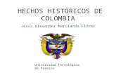 Hechos historicos de Colombia