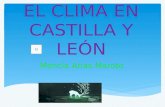 El clima en Castilla y León. Las estaciones.
