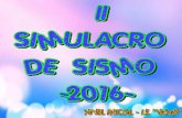 II SIMULACRO DE SISMO 31 MAYO 2016