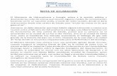 Carta del Ministerio de Hidrocarburos