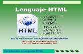 Introduccion a Lenguaje HTML, Programacion Web