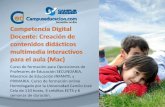 Competencia Digital Docente: Creación de contenidos didácticos multimedia interactivos para el aula (Mac) CyL