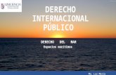 DERECHO INTERNACIONAL PUBLICO, DERECHO DE MAR.   Mg. Luz María Pinto.