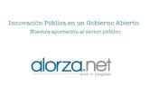 Alorza.net Innovación Pública en un Gobierno Abierto