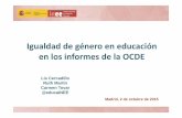 Igualdad de género en educación en los informes de la OCDE