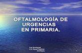 OFTALMOLOGIA BASICA EN PRIMARIA Urgencia no trauma  oftalmico