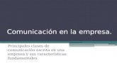 Comunicación en la empresa