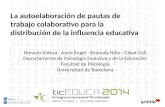 La autoelaboración de pautas de trabajo colaborativo para la distribución de la influencia educativa