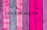 Tipos de discriminacion