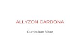 Allyzon Cardona CV