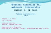Unidad 1 2017 - Procesos Naturales del Ambiente - Filosofía y Letras - UNCUYO