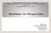 Medidasde dispersion