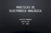 Prácticas de electrónica analógica - Cristian y Juan