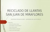 Reciclado de llantas - San Juan de Miraflores (UPN - UVM)