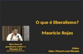O que é liberalismo? Mauricio Rojas